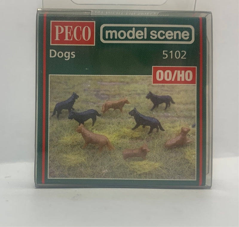 PECO MODEL SCENE 5102 DOGS OO/HO GAUGE