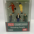 PECO MODEL SCENE 5302 STANDING PEOPLE OO GAUGE