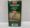 PECO MODEL SCENE 5090 STONE WALLS AND BUTTRESSES OO/HO GAUGE