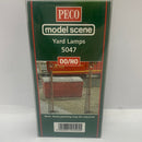 PECO MODEL SCENE 5047 YARD LAMPS OO/HO GAUGE 6 PACK