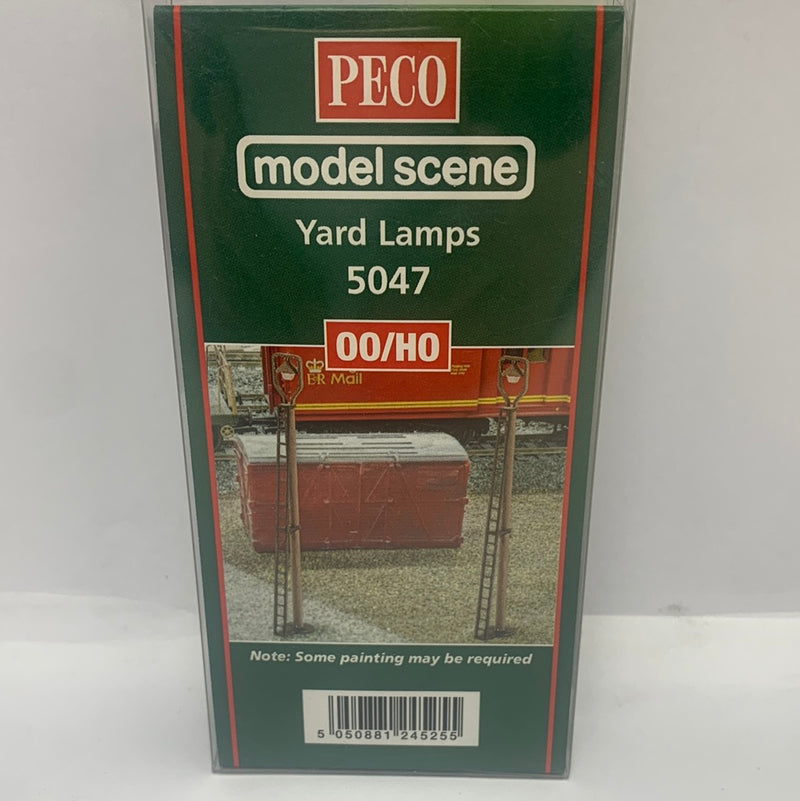 PECO MODEL SCENE 5047 YARD LAMPS OO/HO GAUGE 6 PACK