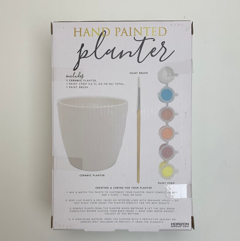 DIY ADULT CRAFT HAND PAINTED PLANTER