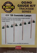 PECO 454 SR CONCRETE LAMPS OO/HO GAUGE TRACKSIDE SERIES KIT