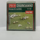 PECO MODEL SCENE 5110 SHEEP AND LAMBS OO/HO GAUGE