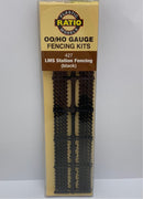 PECO 427 LMS STATION FENCING IN BLACK OO/HO GAUGE FENCING KIT