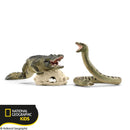 SCHLEICH 42625 WILD LIFE NATIONAL GEOGRAPHIC DANGER IN THE SWAMP