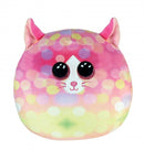 TY SQUISHY BEANIES SONNY PINK PATTERN CAT 25CM SQUISH PLUSH