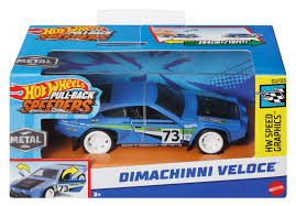 HOTWHEELS PULL BACK SPEEDERS HWH35 HW SPEED GRAPHICS - DIMACHINNI VELOCE 02/03