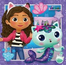 RAVENSBURGER 056590 DREAMWORKS GABBYS DOLLHOUSE ITS MEOW TIME! PUZZLE PACK 3X49 PC JIGSAW PUZZLE