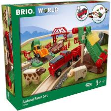 BRIO WORLD 33984 ANIMAL FARM SET 30 PIECE PLAYSET