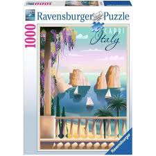 RAVENSBURGER 176151 POSTCARD FROM CAPRI ITALY 1000PC JIGSAW PUZZLE