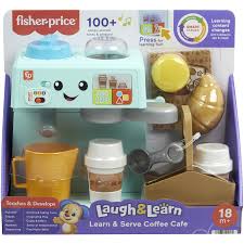 FISHER-PRICE LAUGH AND LEARN LEARN AND SERVE COFFEE CAFE