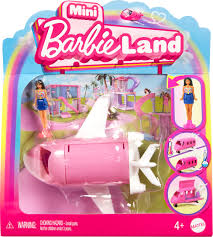 MINI BARBIELAND COLOUR CHANGE JET ICONIC TOY VEHICLE SET