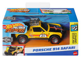 HOTWHEELS PULL BACK SPEEDERS HWH34 HW SPEED GRAPHICS - PORSCHE 914 SAFARI 01/03