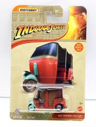 MATCHBOX INDIANA JONES MBX TANGIERS TUK TUK 51/100 METAL DIECAST CAR LONGCARD