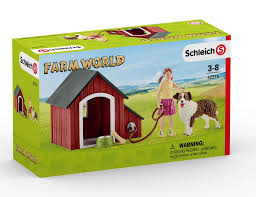 SCHLEICH 42376 FARM WORLD DOG KENNEL