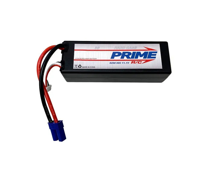 PRIME RC 5200MAH 3S 11.1V 50C HARD CASE LIPO BATTERY WITH EC5 CONNECTOR