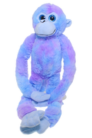 COTTON CANDY JG307 HANGING MONKEY CHARLOTTE BLUE AND PURPLE PLUSH