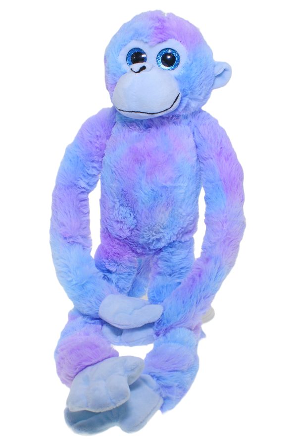 COTTON CANDY JG307 HANGING MONKEY CHARLOTTE BLUE AND PURPLE PLUSH