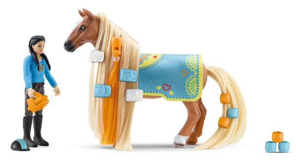 SCHLEICH 42585 HORSE CLUB KIM AND CARMELO STARTER PACK
