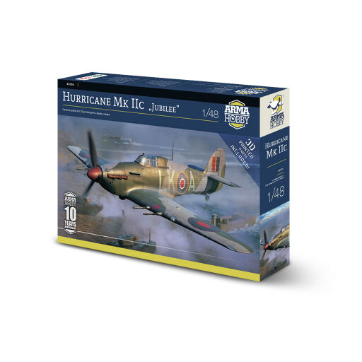 ARMA HOBBY 40006 HAWKER HURRICANE MK.IIC JUBILEE 1/48 SCALE PLASTIC MODEL KIT FIGHTER AIRCRAFT