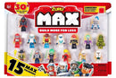 ZURU MAX BUILD CONSTRUCTION 15 FIGURINES WITH ACCESSORIES PACK