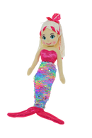 COTTON CANDY 45CM ISABELLA PINK AND RAINBOW MERMAID