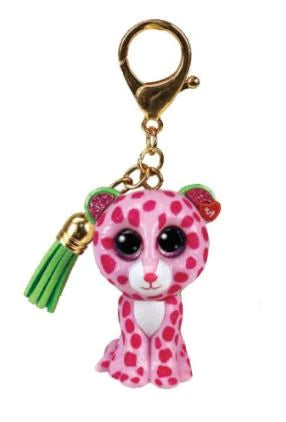 TY MINI BOOS GLAMOUR LEOPARD CLIP