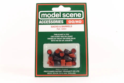 PECO/MODELSCENE 5064 SACKS AND BARRELS OO/HO