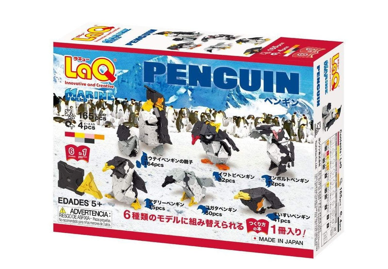 LAQ MARINE WORLD - PENGUIN 6 MODEL BUILDING BLOCK KIT 169 PIECES