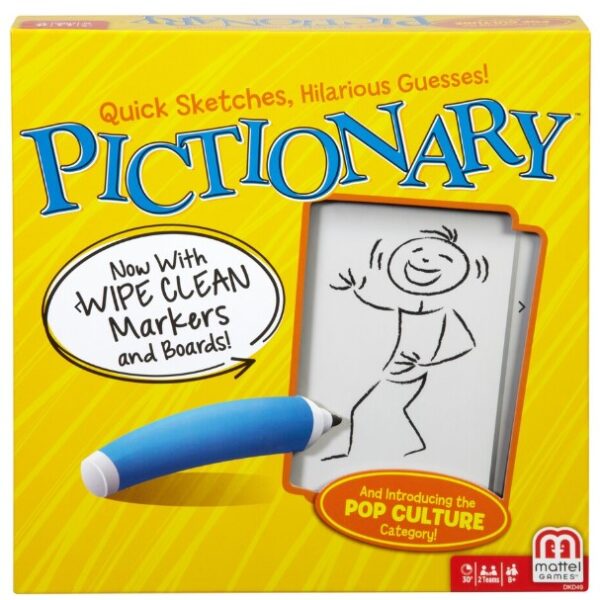 GAME PICTIONARY YELLOW BOX