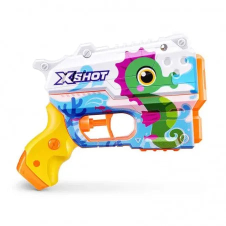 ZURU XSHOT FAST FILL SKINS NANO WATER GUN SEAHORSE