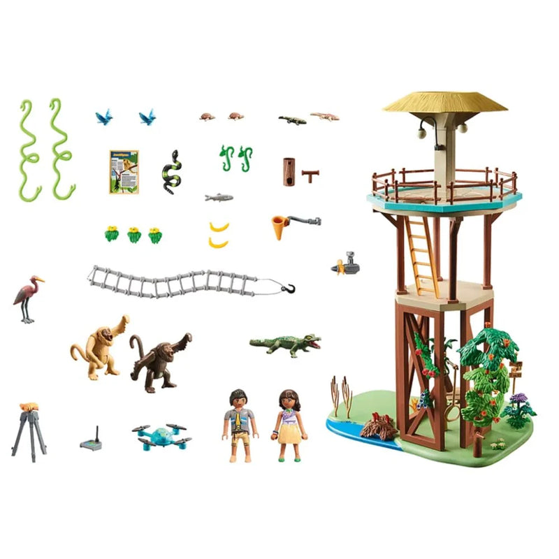 WILTOPIA PLAYMOBIL 71008 RESEARCH TOWER WITH COMPASS 203 PC