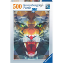 RAVENSBURGER 169849 POLYGON LION 500PC JIGSAW PUZZLE