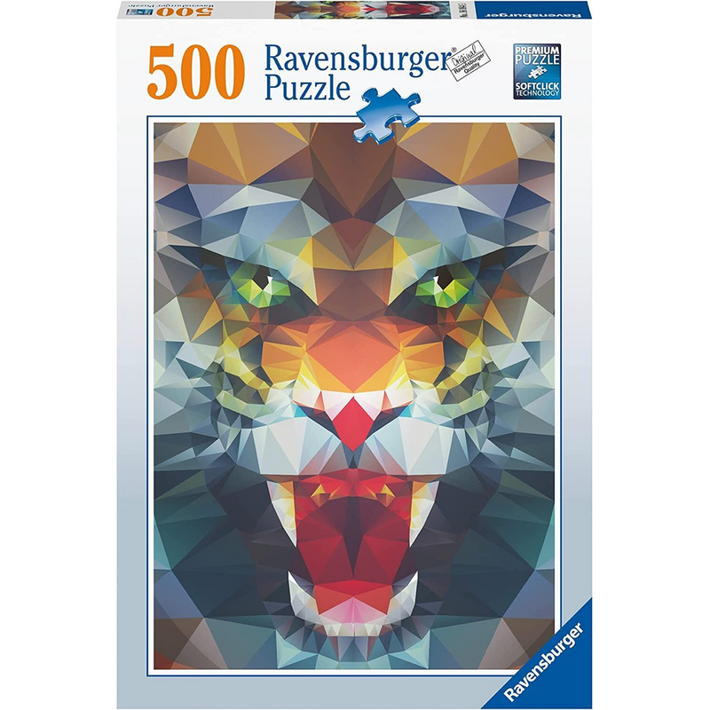 RAVENSBURGER 169849 POLYGON LION 500PC JIGSAW PUZZLE