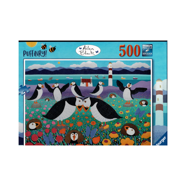 RAVENSBURGER 167593 PUFFINRY! 500PC JIGSAW PUZZLE