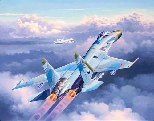 REVELL 03948 SUCHOI SU-27 FLANKER 1/144  SCALE  PLASTIC MODEL KIT  FIGHTER
