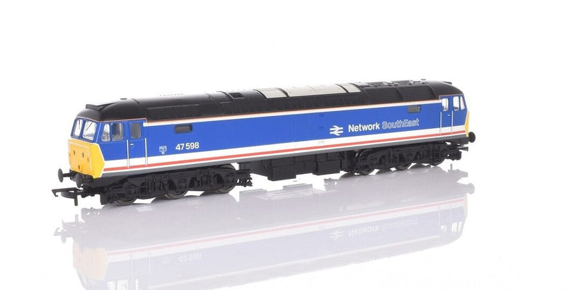 HORNBY R30187 NETWORK SOUTH EAST CLASS 47 RAILROAD PLUS, 47598 - ERA 9 DCC READY OO SCALE MODEL TRAIN LOCOMOTIVE