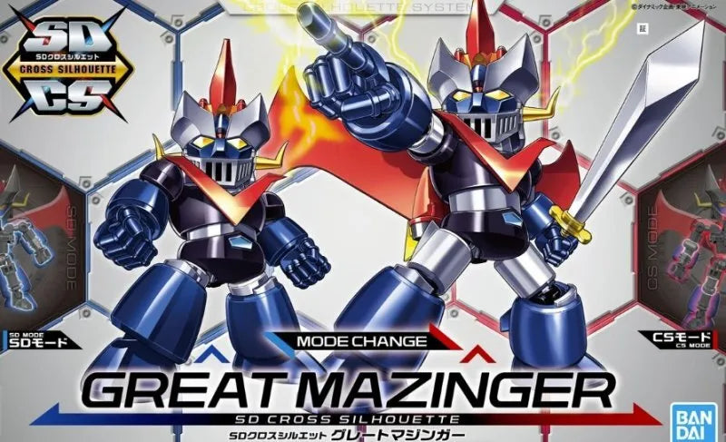 BANDAI 50555751 MODE CHANGE GREAT MAZINGER SDCS-02 CROSS SILHOUETTE GUNDAM PLASTIC MODEL KIT