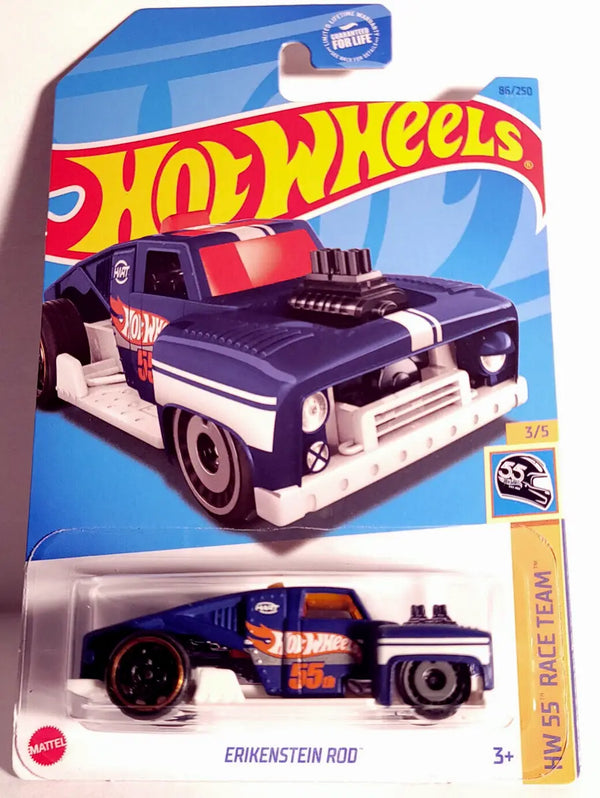 HOT WHEELS BASIC 86/250 - HW 55 RACE TEAM SERIES - ERIKENSTEIN ROD 3 OF 5