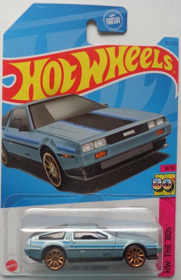 HOT WHEELS BASIC 101/250 THE 80S SERIES DMC DELOREAN 8 OF 10