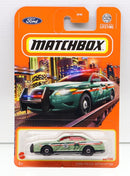 MATCHBOX FORD POLICE INTERCEPTOR 64/100 METAL DIECAST CAR LONGCARD