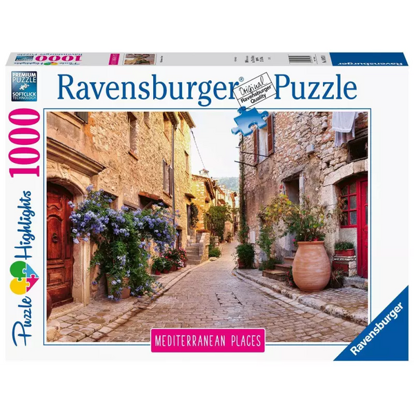 RAVENSBURGER 149759 MEDITERRANEAN FRANCE 1000PC JIGSAW PUZZLE