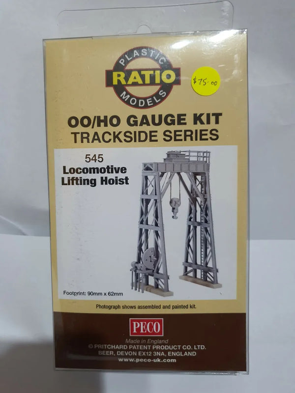 PECO PLASTIC RATIO MODELS 545 LOCOMOTIVE LIFTING HOIST OO/HO GAUGE KIT TRACKSIDE SERIES