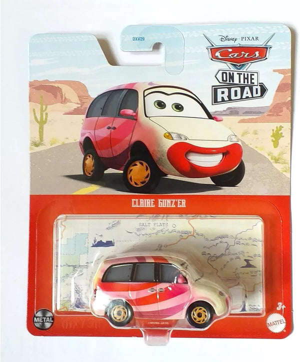 DISNEY PIXAR CARS ON THE ROAD CLAIRE GUNZER METAL DIECAST