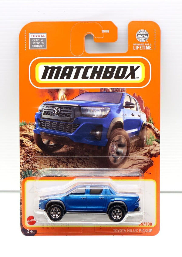 MATCHBOX TOYOTA HILUX PICKUP 35/100 METAL DIECAST CAR LONGCARD