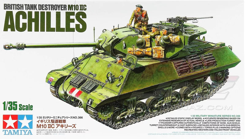 TAMIYA 35366 BRITISH TANK DESTROYER M10 IIC ARCHILLES 1/35 SCALE PLASTIC TANK MODEL KIT