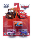 DISNEY PIXAR CARS MINI RACERS 3 PACK INCLUDES RYAN INSIDE LANEY - BARRY DEPEDAL - FLIP DOVER DIECAST METAL CARS