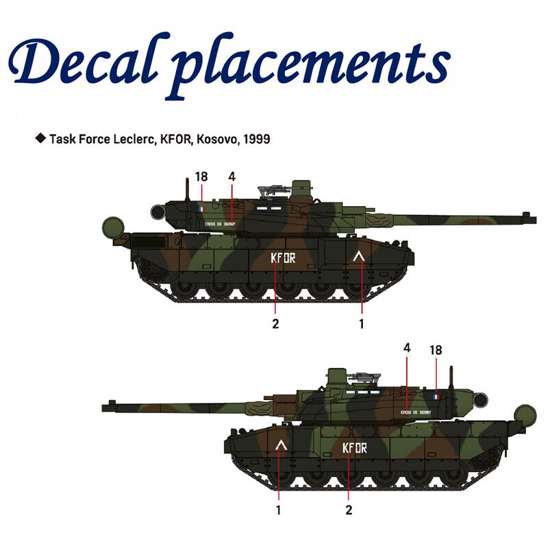 ACADEMY 13427 FRENCH ARMY CHAR LECLERC 1/72 SCALE PLASTIC MODEL  KIT TANK