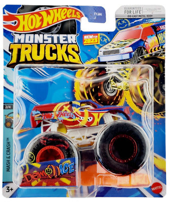 HOT WHEELS MONSTER TRUCKS DEMO ACE MASH & CRASH